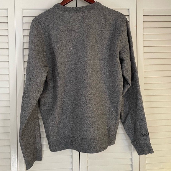 Men’s Heather Grey Lacoste Sweatshirt - Picture 3 of 3